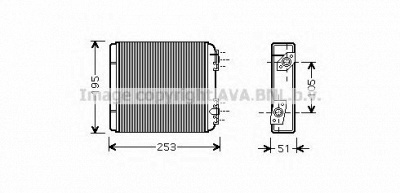 AVA QUALITY COOLING la6020 -  Теплообменник, отопление салона